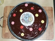 Schokoladen-Vanille-Himbeertorte - Rezept