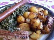 Grünkohl mit Bregenwurst - Rezept