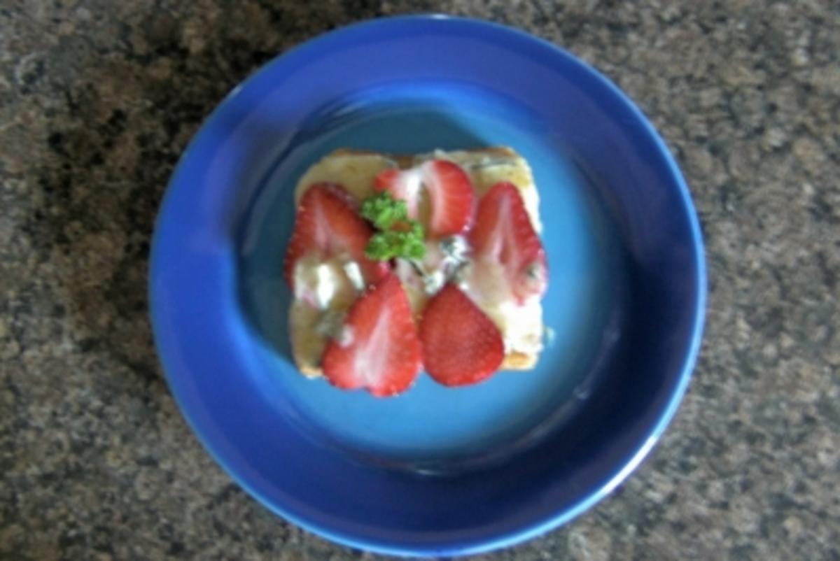 Erdbeer - Käse - Toast - Rezept