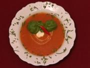 Der rote Drachen - Scharfe Tomatencremesuppe (Thomas und Helene Enns) - Rezept