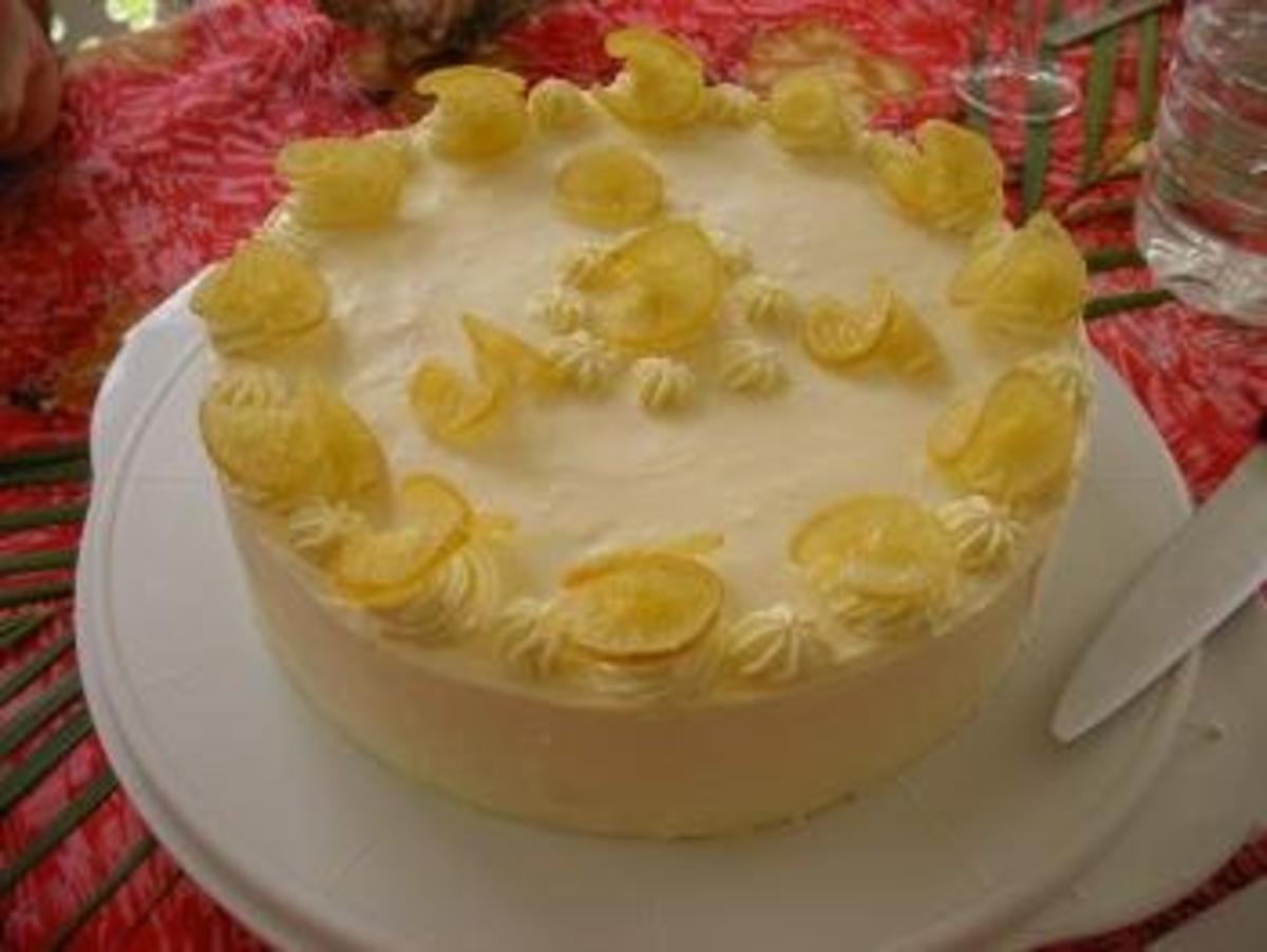 Zitronen-Käse-Sahne-Torte - Rezept mit Bild - kochbar.de