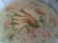 Avocadosuppe mit Garnelen - Rezept