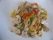 Hähnchen trifft Spaghetti und Asiagemüse - Rezept