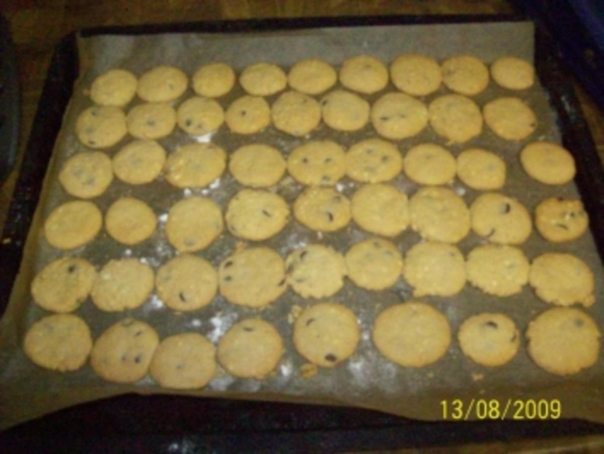 Schoko Mandel cookies - Rezept