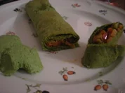 Spinatcrepe mit schneller Ratatouillefüllung - Rezept