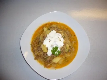 Rezept: Kikis Hack-Sauerkraut-Kartoffel-Topf á la Kiki "light" Kikis Hack-Sauerkraut-Kartoffel-Topf á la Kiki "light" - Rezept