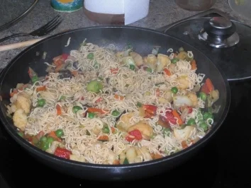 Scharfe Nudelpfanne - Rezept