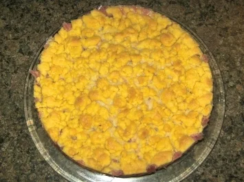 Rhabarberkuchen mit Erdbeeren - Rezept - Bild Nr. 7