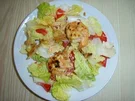 Marinierte Garnelen auf Kopfsalat mit Tomaten - Rezept