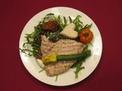 Tunfisch im Rucolabett mit geröstetem Seetang - Rezept