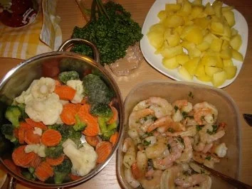 Garnelen-Kartoffel-Gemüsepfanne - Rezept - Bild Nr. 6