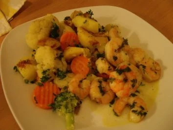 Garnelen-Kartoffel-Gemüsepfanne - Rezept - Bild Nr. 7