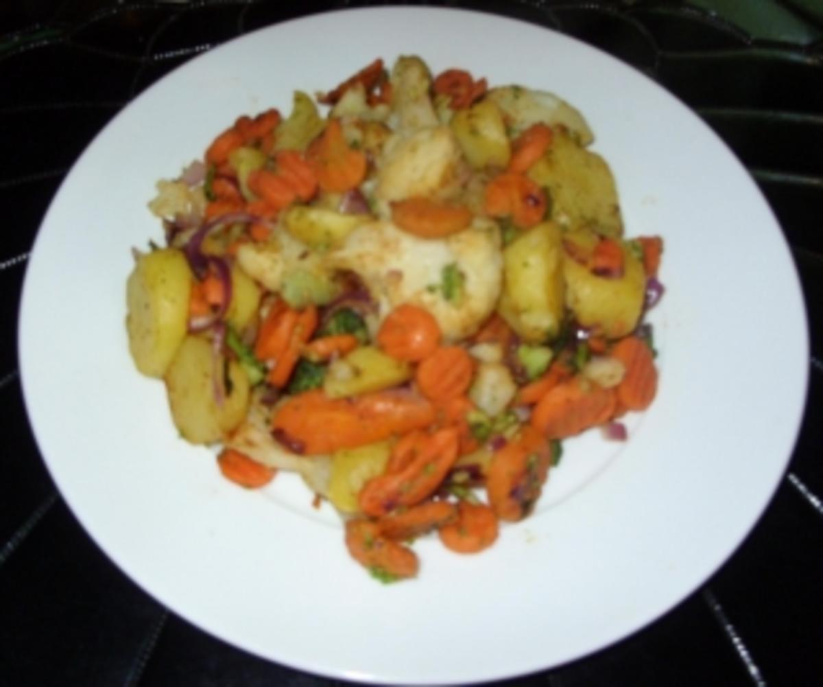Garnelen-Kartoffel-Gemüsepfanne - Rezept - Bild Nr. 5