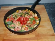 Bunte Geflügelpfanne - Rezept