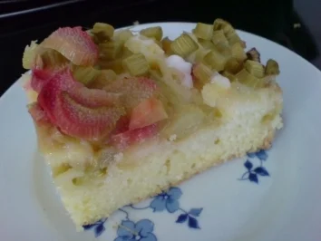 Rhabarberkuchen vom Blech - Rezept - Bild Nr. 3