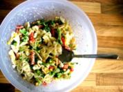 Bunter Sommernudelsalat - Rezept