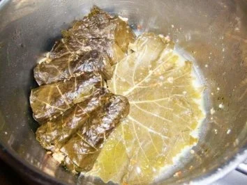 Rezept: Weinlaubblätter vegetarisch gefüllt Bild Nr. 5 Weinlaubblätter vegetarisch gefüllt - Rezept - Bild Nr. 5