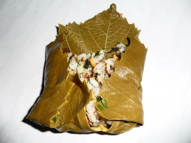 Rezept: Weinlaubblätter vegetarisch gefüllt Bild Nr. 4 Weinlaubblätter vegetarisch gefüllt - Rezept - Bild Nr. 4