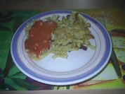 Auflauf - Nudelauflauf mit durchwachsenen Speck - Rezept