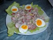 Salat : Spargelsalat mit Kasseler und Ei - Rezept