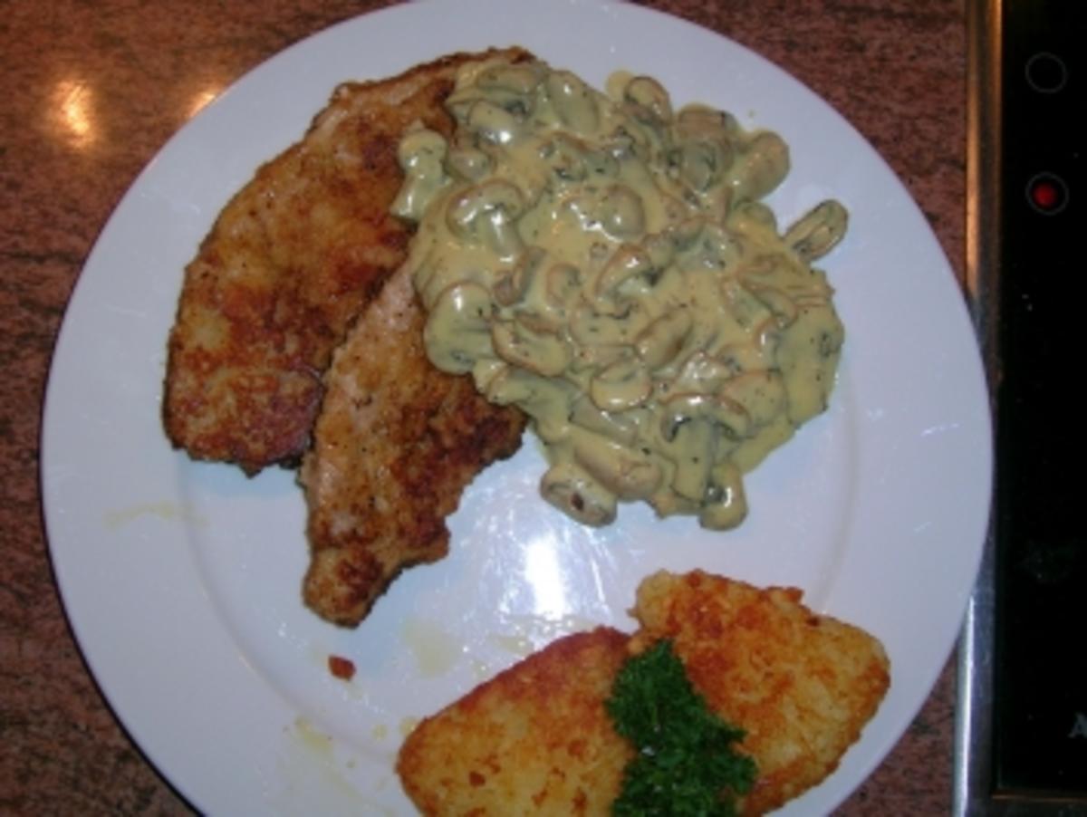 Bilder für Champignonsschnitzel - Karo einfach / Schnell - Rezept