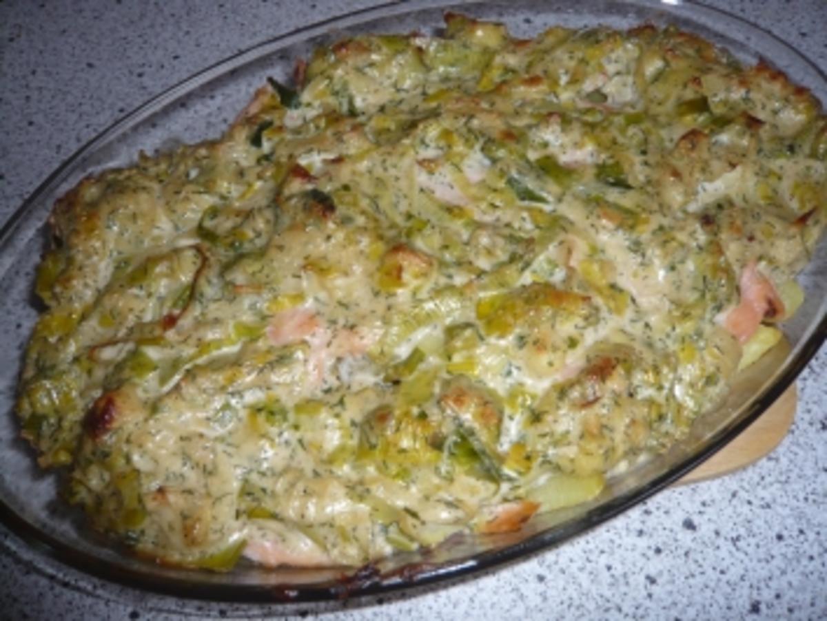 Kartoffel - Räucherlachsauflauf - Rezept
