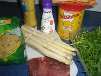 Nudel-Spargel-Auflauf mit Rucola und Senfsauce - Rezept - Bild Nr. 8