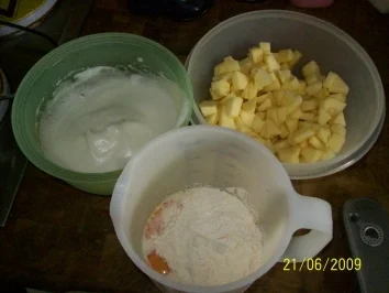 Rezept: Eierpfannküchlein mit Äpfel Bild Nr. 2 Eierpfannküchlein mit Äpfel - Rezept - Bild Nr. 2