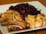 Rezept: Kotelette mit Zwiebelkruste, Apfel-Kartoffel-Gratin Bild Nr. 9 Kotelette mit Zwiebelkruste, Apfel-Kartoffel-Gratin - Rezept - Bild Nr. 9