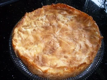 Apfeltorte mit gekochter Sahne - Rezept