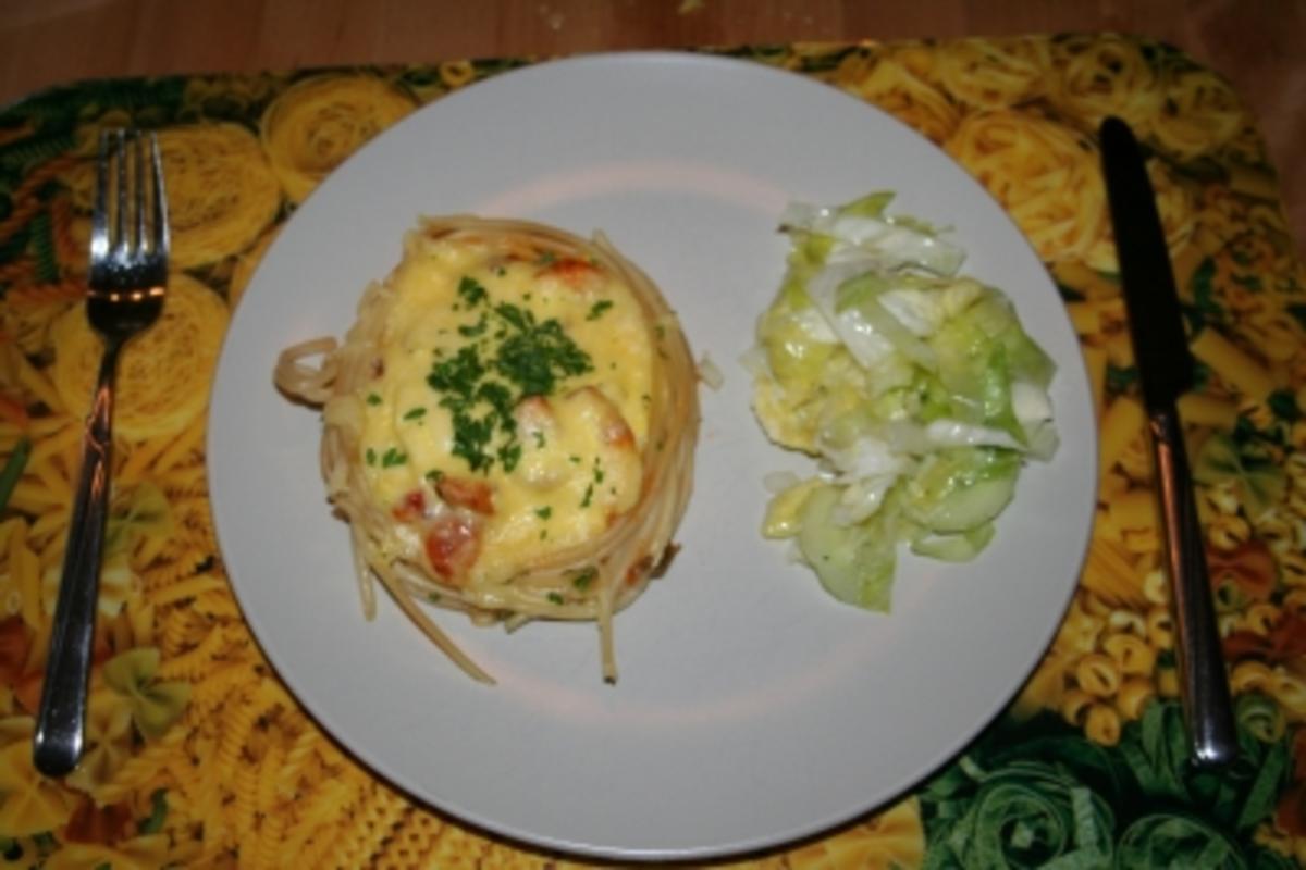 Bilder für Makkaroni - Nester - Rezept