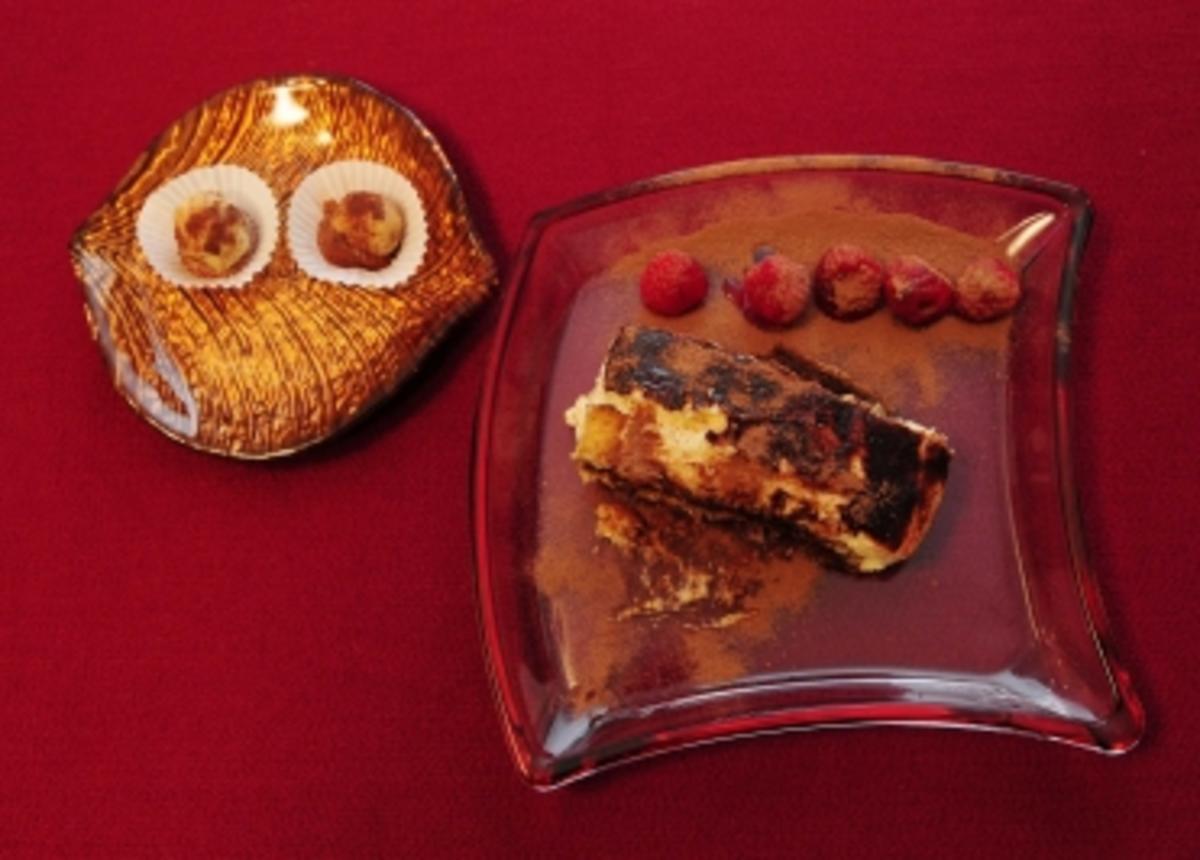 Tiramisu mit frischen Beeren, dazu hausgemachte Trüffelpralinen
(Alessandra Geissel) - Rezept von Das perfekte Promi Dinner