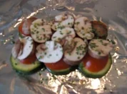 Mediterranes Huhn Gemüse Paket - Rezept