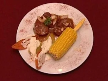 BBQ-Medallions with sweet corn and rosemary potatoes (Oliver Beerhenke) - Rezept