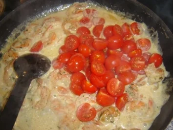 "LINGUINE AI SCAMPI FIAMMEGGIATI" - Pasta mit flambierten Scampis - Rezept - Bild Nr. 11