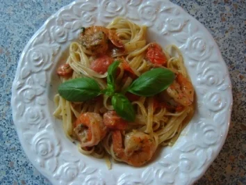 "LINGUINE AI SCAMPI FIAMMEGGIATI" - Pasta mit flambierten Scampis - Rezept - Bild Nr. 13