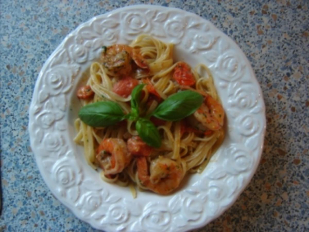 "LINGUINE AI SCAMPI FIAMMEGGIATI" - Pasta mit flambierten Scampis - Rezept - Bild Nr. 14