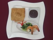 Riesengarnelen mit Schokoladen-Dip - Rezept