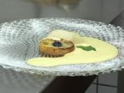 Traubentarte an Weinschaumcreme - Rezept