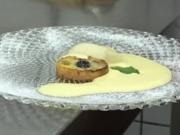 Traubentarte an Weinschaumcreme - Rezept