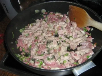 Gorgonzola Geschnetzeltes mit Champignons - Rezept - Bild Nr. 3