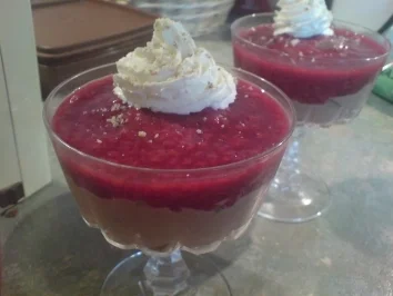 Dessert "Schoko-Sahne" - Rezept