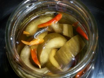 Chiligurkenhappen - Rezept