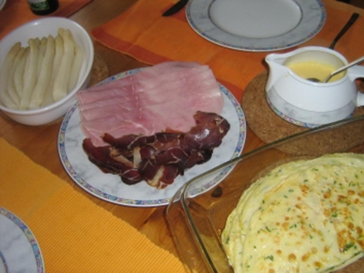 Spargel - Kräuterpfannkuchen-Röllchen - Rezept - Bild Nr. 3