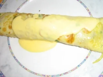 Spargel - Kräuterpfannkuchen-Röllchen - Rezept