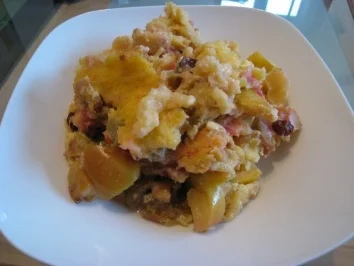 Rezept: Türkentommerl mit Apfel und Rhabarber Türkentommerl mit Apfel und Rhabarber - Rezept