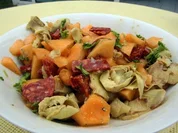 Rezept: Salat aus Melonen, Artischocken und Chorizo Salat aus Melonen, Artischocken und Chorizo - Rezept