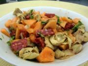 Salat aus Melonen, Artischocken und Chorizo - Rezept