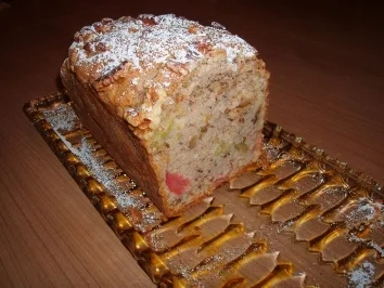 Rhabarber-Walnuss-Kuchen - Rezept