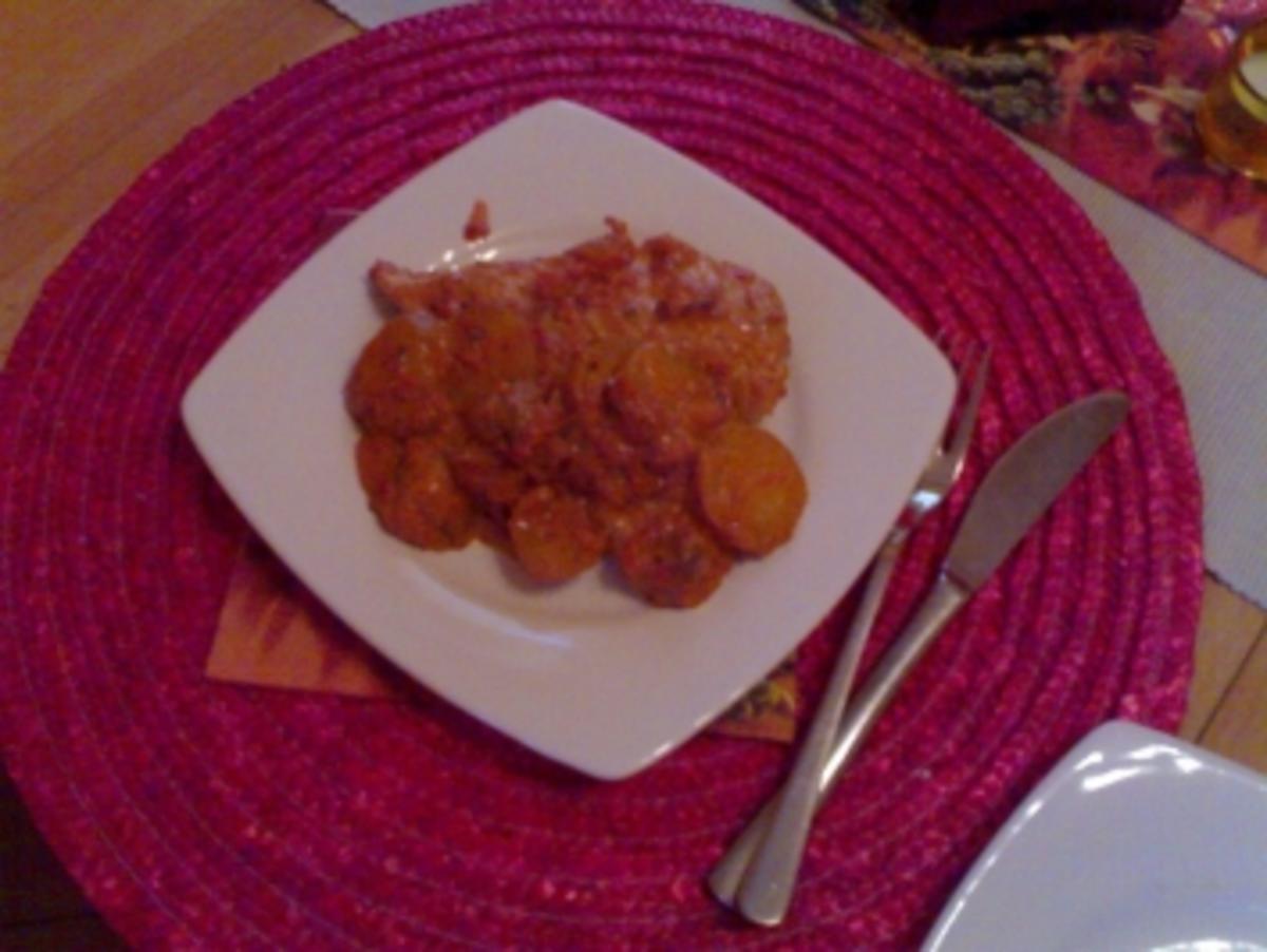 Hähnchenschnitzel Diabolo - Rezept